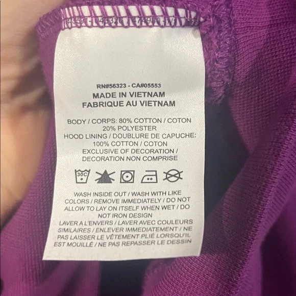 Nike Purple Hoodie Size XS Extra Small - Picture 4 of 6